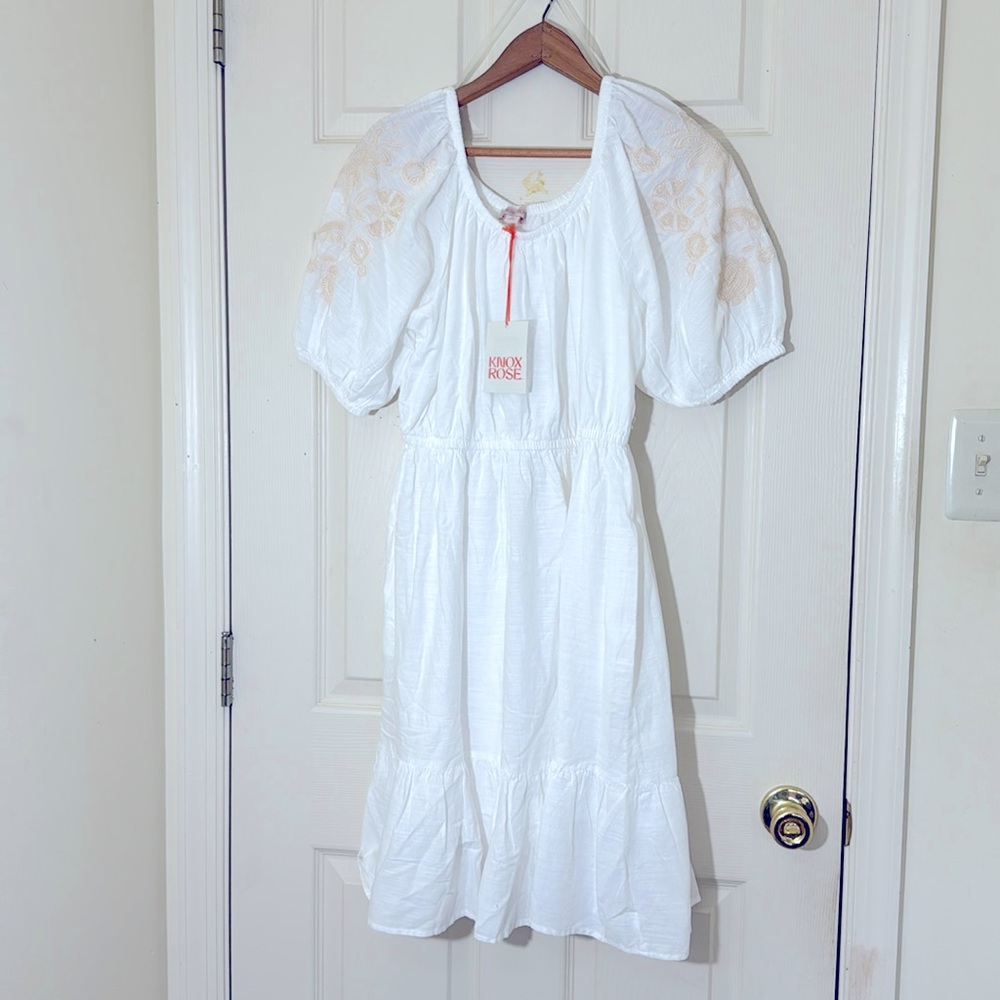 NWT White Summer Dress Size Medium/ Large